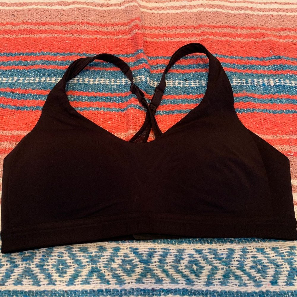 Lululemon Black Up For it All Bra Size 6